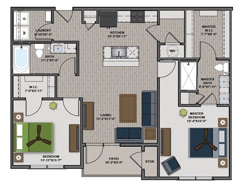 Tesla Floor Plan at The Edison at Tiffany Springs, Kansas City, Missouri